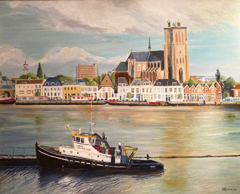 Doredrecht met sleper