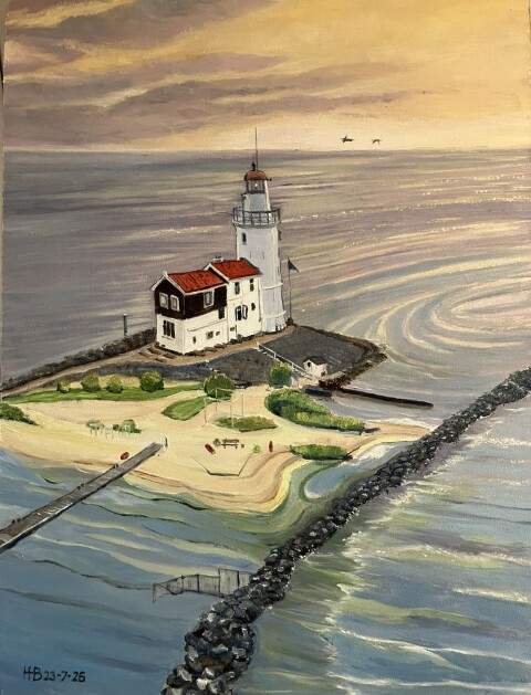 Vuurtoren paard van marken
